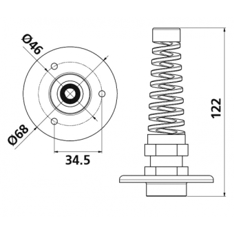 Ultraflex Bulkhead Strain Relief Hose Kit
