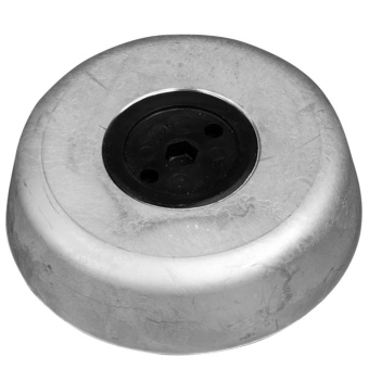 Tecnoseal 00154AL Aluminium Baglietto-Type Stern Disc Sacrificial Anode with Steel Insert, Ø120x35 mm