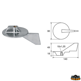 Trem L8146006 - Anodes For Engines Yamaha-Mariner