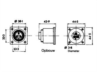 W.D Socket Surface-Mounted 9 Pole