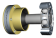 Hydradrive CV-Joint Shaft Model HD-115L, L=170mm