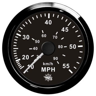 Osculati 27.325.09 - Pitot Speedometer 0-55 MPH Black/Black