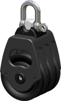 Antal 00605 - Aluminum Block Series OPF-60, Ball Bearing, Triple Sheave Block