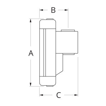 Ronstan RC28466 Series 8 Ballslide Batten Car, Suits Wide Feet
