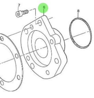 Nanni Diesel 970300254 - Sea Water Pump Flange for 4.110HE Engines