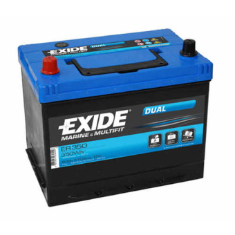 Exide Marine ER350 - Dual acid battery, 80Ah, 350Wh, 12V