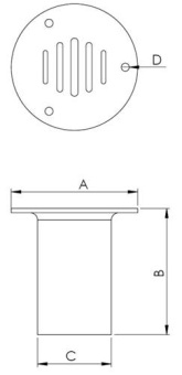 Hollex Tank Vent 87mm 50,8mm Hose Connection