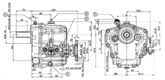 Technodrive Mechanical Marine Gearbox TMC60P, R=2,45:1