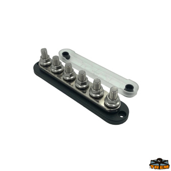 Trem L0610202 - Busbar 6xM10 300A Black