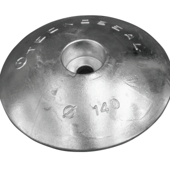 Tecnoseal 00105PAL - Aluminium Disc Anode Single Ø140mm Heavy