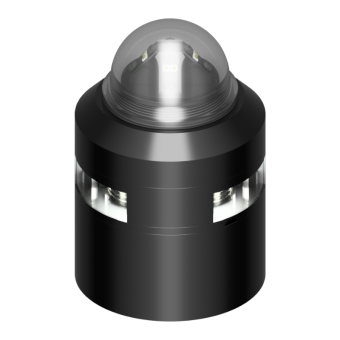 Lopolight 301-411IR/S+201-012B - Hemispherical IR/Strobe + 2NM 360° White, Black