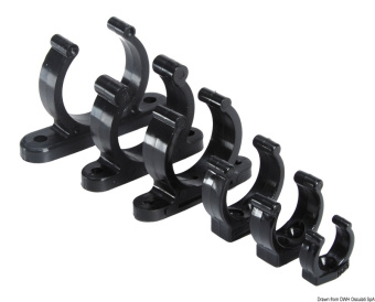 Osculati 34.355.05 - Heavy Duty Pplastic Clip Black 30 mm (10 pcs.)