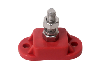 Allpa Isolated Single Terminal, Tin Plate On ABS Base, 10mm, Red