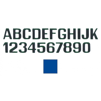 Light Blue Letters And Numbers 200 mm Y