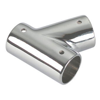 Foresti & Suardi Chromed Brass 60° Tilted T Pulpit Joint, Ø22–25 mm