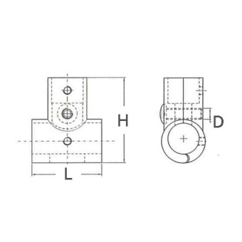 Opened Straight Tee 22 mm