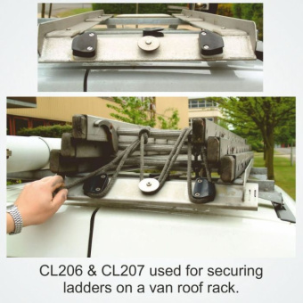 Clamcleat CL206 Lateral Starboard Cleat for 6–10 mm Rope