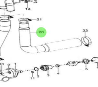Nanni Diesel 48328276 - Seawater Pump Assembly Part for T4.270 and T4.230 Engines