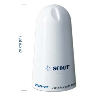 Scout Wave Omnidirectional TV Antenna 20cm White