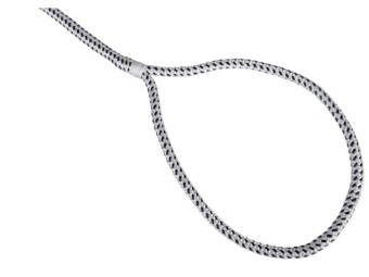 Talamex Polyester Mooring Line Deluxe Black/White 14 mm 10 m