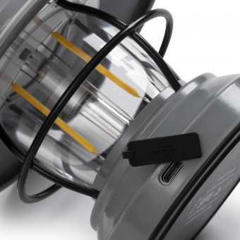 Barebones Mini Edison Lantern Grey