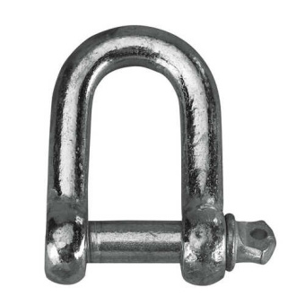 Plastimo 55175 - Galvanised steel shackle. D-shape, Ø16mm