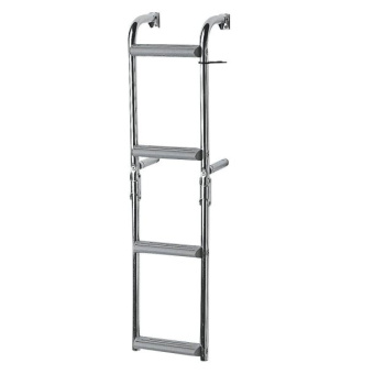 Plastimo 55700 - Folding St. steel ladder 90°crook, 2+2