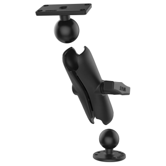 Ram Mount RAM-202-153-202U - Drill-Down Double Ball Mount for Humminbird Helix 5 - Medium