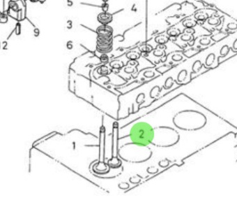 Nanni Diesel 970312992 - Exhaust Valve for N4 Series Engines