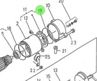 Nanni Diesel 970313098 - Starter Motor O-Ring for N4 Series Engines