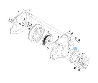 Vetus STM4028 - Adaptorplate SAE7 P4 PRM160