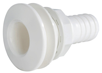 Osculati 17.322.02 - Seacock White Plastic with Hose Adaptor 3/4"