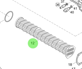Steyr 2177613-0 - Heat Exchanger for MO Series Marine Engines