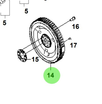 Bukh 00106-5S105 - Flywheel for S270J Engines