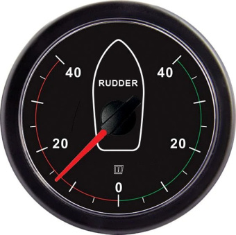 Vetus RUDDB40 - Rudder Position Indicator Black 12/24v cut-out 100mm