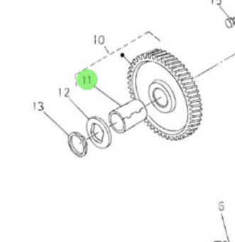 Nanni Diesel 970313000 - Idler Gear Bush for Camshaft Assembly