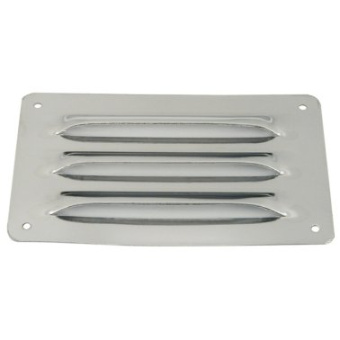 Euromarine Stainless Steel Ventilation Grille - 120x75mm