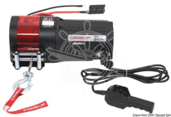 Osculati Electric Boat Trailer Winch – 12V/24V, 1134-2400 kg Pull Capacity, Remote Control