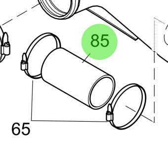 Steyr 2178619-2 - Engine Coolant Hose From Model Year 98