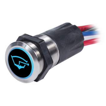 Blue Sea Backlit Switches 12V Blue-Red Off-(On)