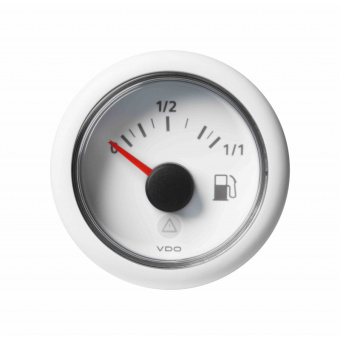 VDO A2C59514916 – ViewLine Fuel Level Gauge 3-180 Ohm White 52 mm 12-24V DLRC