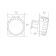 Socket 2P 12/24V. 16A IP67