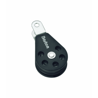 Barton N10931 - Triple Swivel Block with Becket and Cam Size 0 20mm – Ball Bearing, 3x Ø20mm Sheaves, Max Rope 6mm