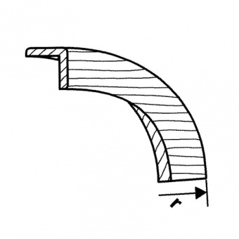 Teak L Moulding Outside Corner 23x23x18x18 mm