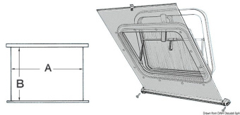 Osculati 19.359.02 - Climavision Mare blackout blind white 450 x 500 mm