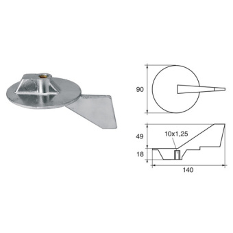 Bukh PRO L8146003 - Anode F/YAMAHA EngineS