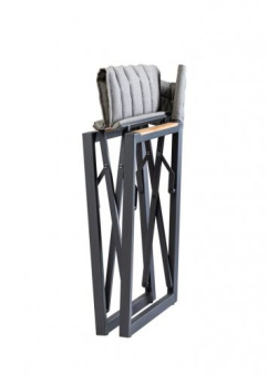 ARC Marine Director's Chair The Square Aluminium Charcoal