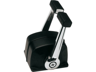 Ultraflex B74 Top Mount Single Lever Control Black Housing, for 2 Engines