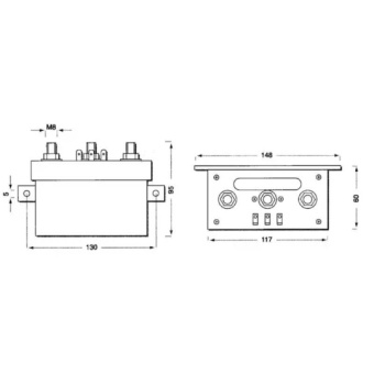 MZ Electronic MZ2150PA/C - Contactor Bipolar 12V 150A