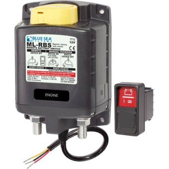 Blue Sea RBS With (ON)-OFF-(ON) Switch, 24V